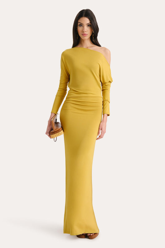 Elie Tahari Maia Off-Shoulder Maxi Dress