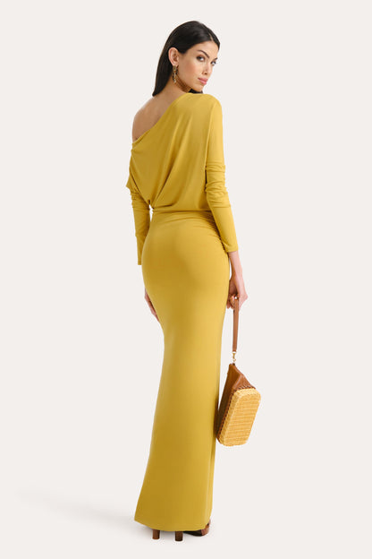 Elie Tahari Maia Off-Shoulder Maxi Dress