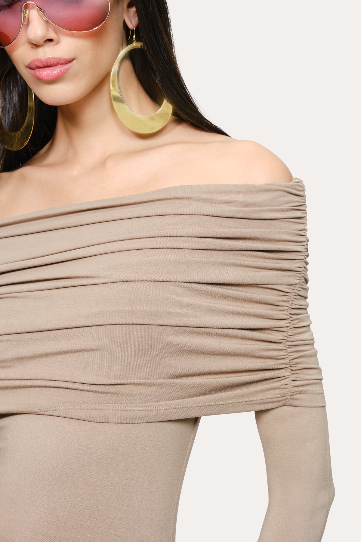 Elie Tahari Serena Off-Shoulder Dress