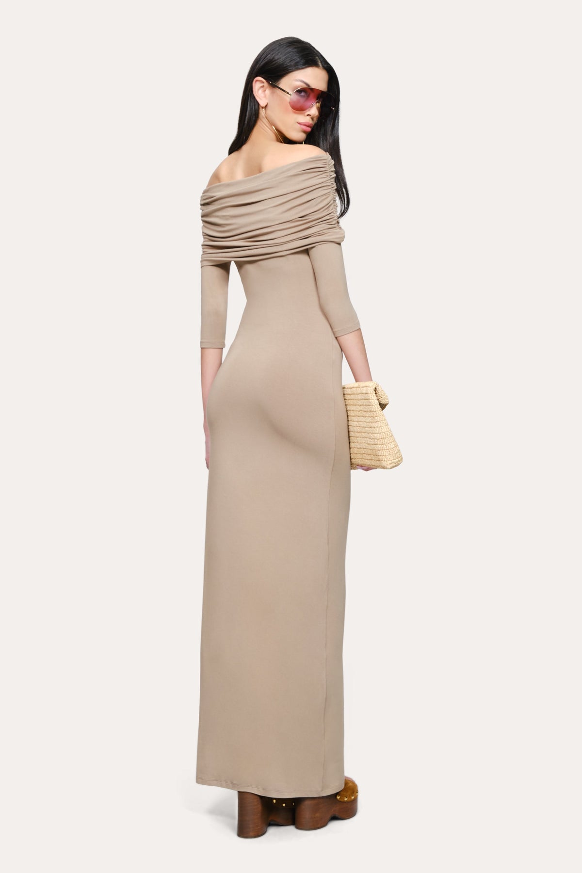 Elie Tahari Serena Off-Shoulder Dress