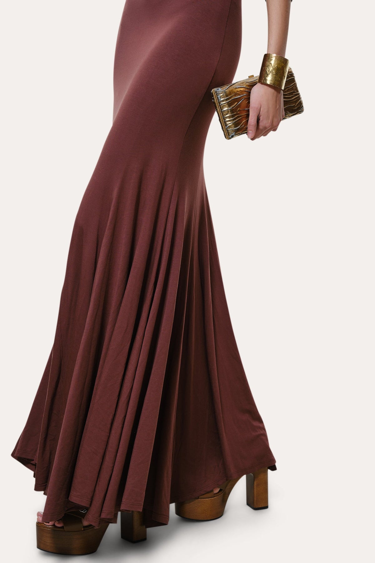 Elie Tahari Olympia Off-Shoulder Flare Dress