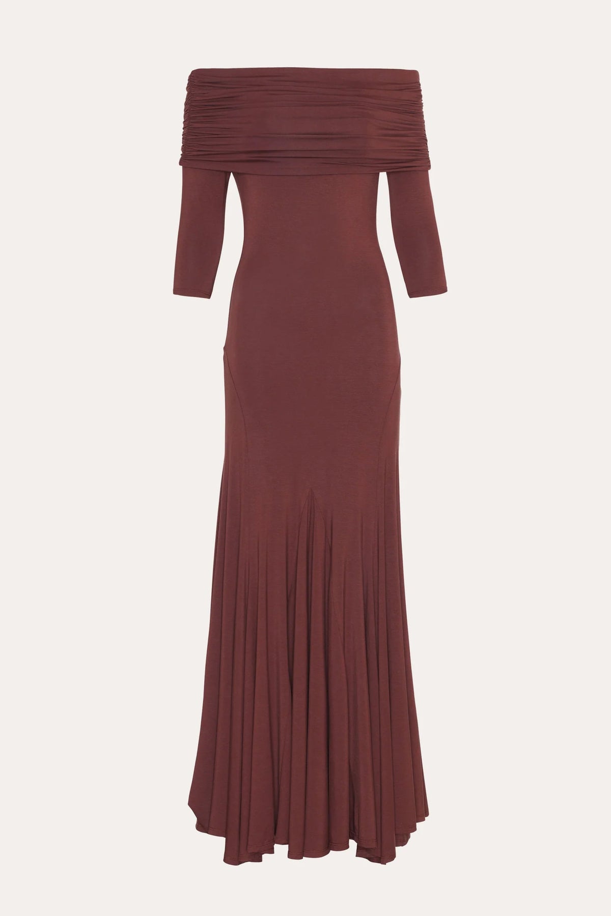 Elie Tahari Olympia Off-Shoulder Flare Dress