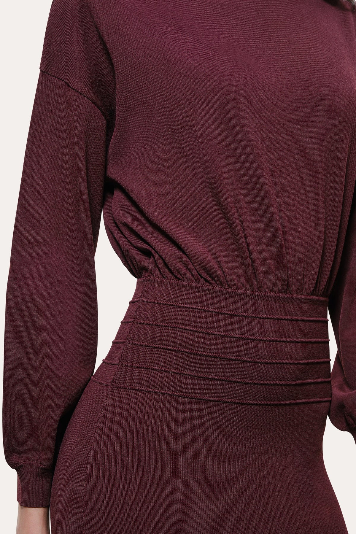 Elie Tahari Yara Milano Knit Midi Dress