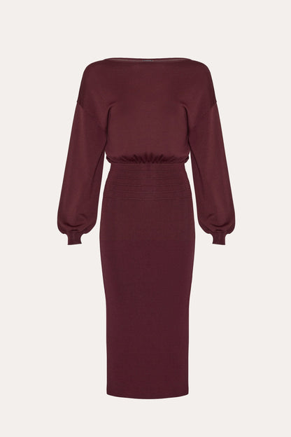 Elie Tahari Yara Milano Knit Midi Dress