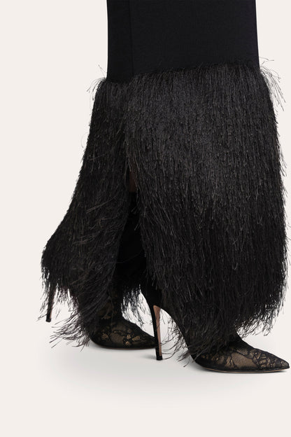 Elie Tahari Fringe Sculpt Dress