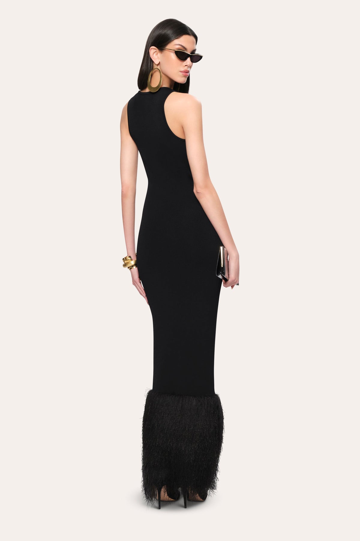 Elie Tahari Fringe Sculpt Dress