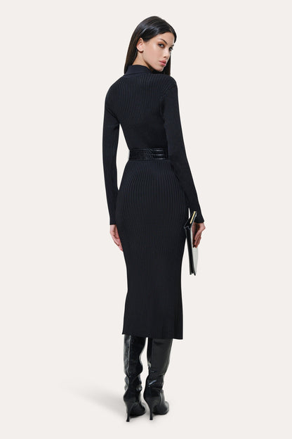 Elie Tahari Roxanne Ribbed Duster Dress