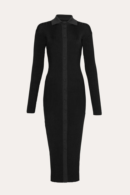 Elie Tahari Roxanne Ribbed Duster Dress