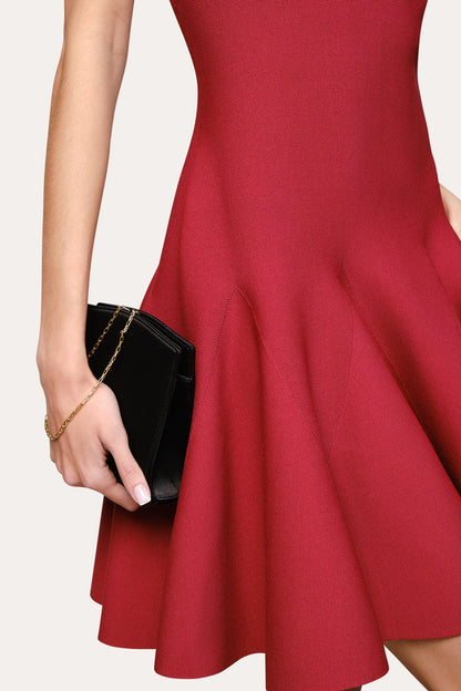 Elie Tahari Milano Sculpt Sleeveless Flare Dress