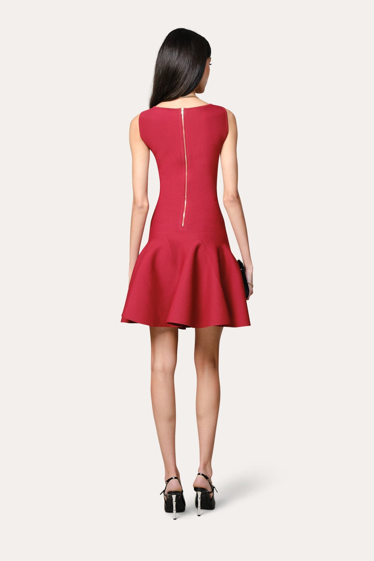 Elie Tahari Milano Sculpt Sleeveless Flare Dress