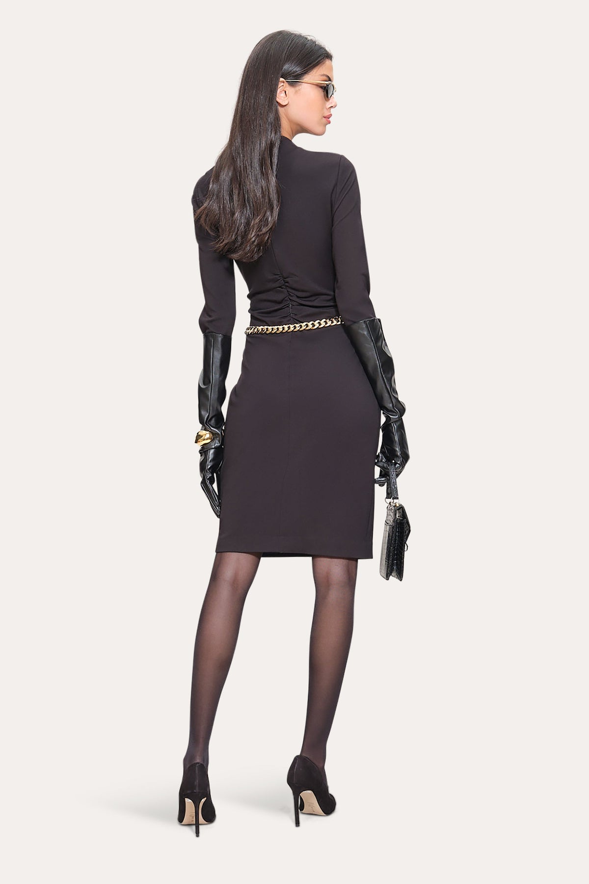 Elie Tahari Pinched Bodice Dress