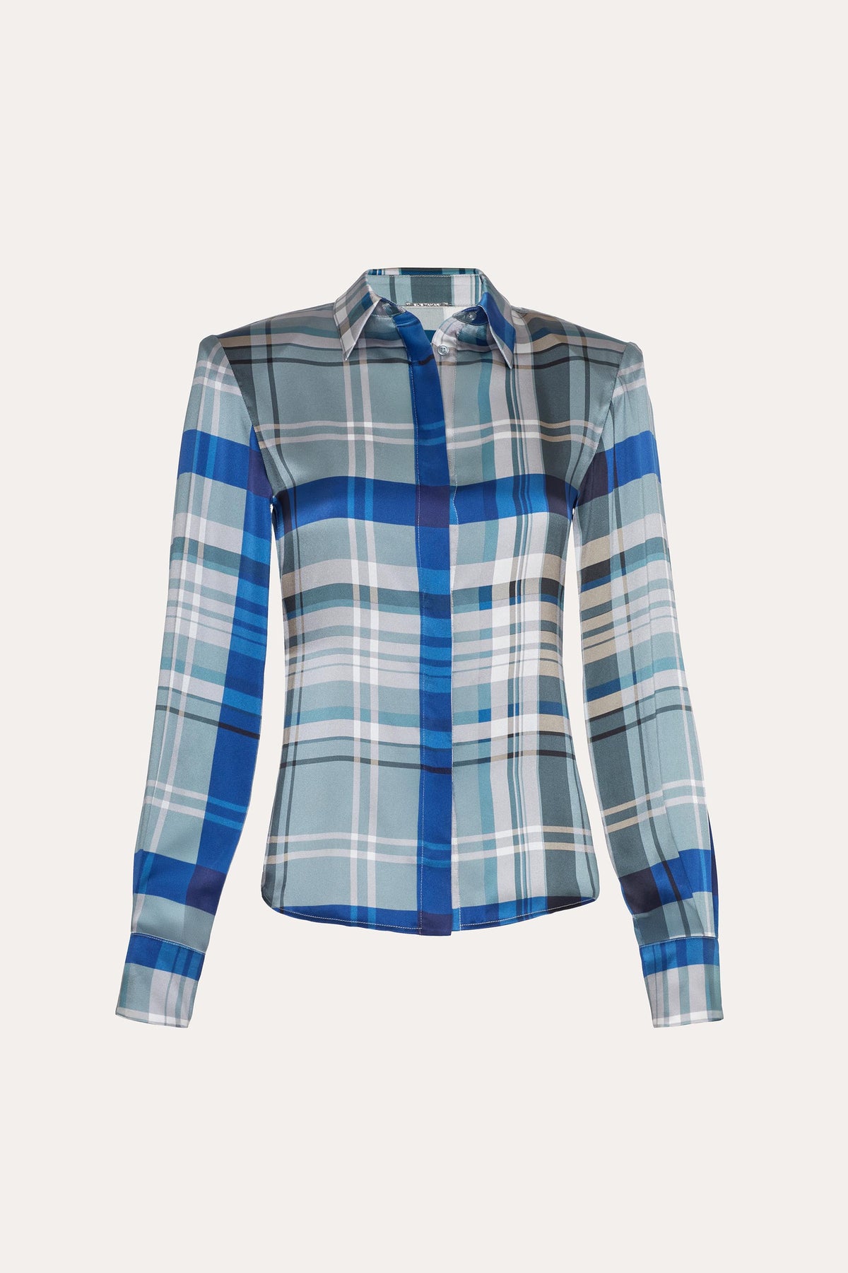 Elie Tahari Emma Tailored Silk Charmeuse Blouse