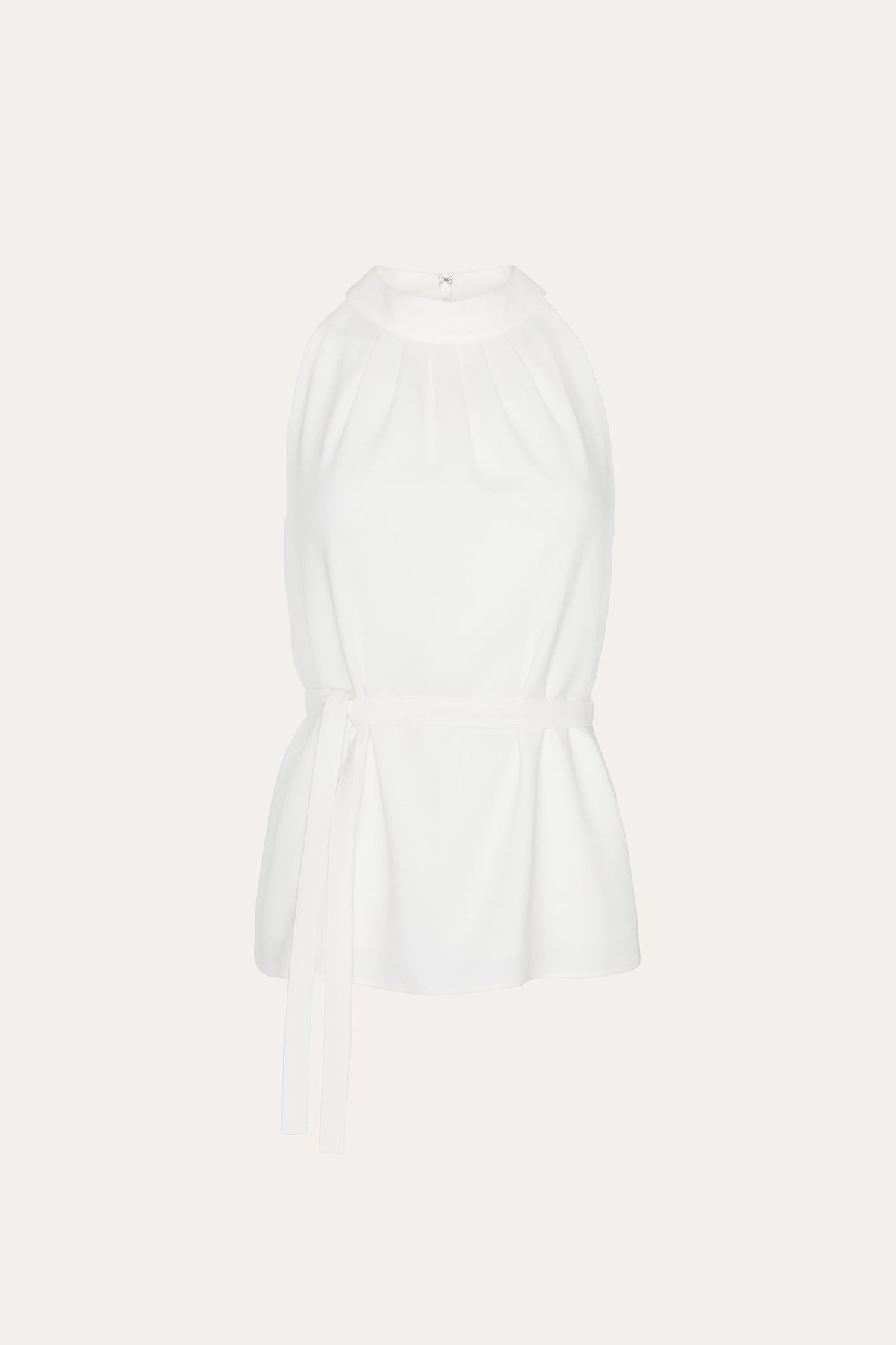 Elie Tahari Amina Fluid Crepe Halter Top