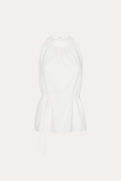 Elie Tahari Amina Fluid Crepe Halter Top