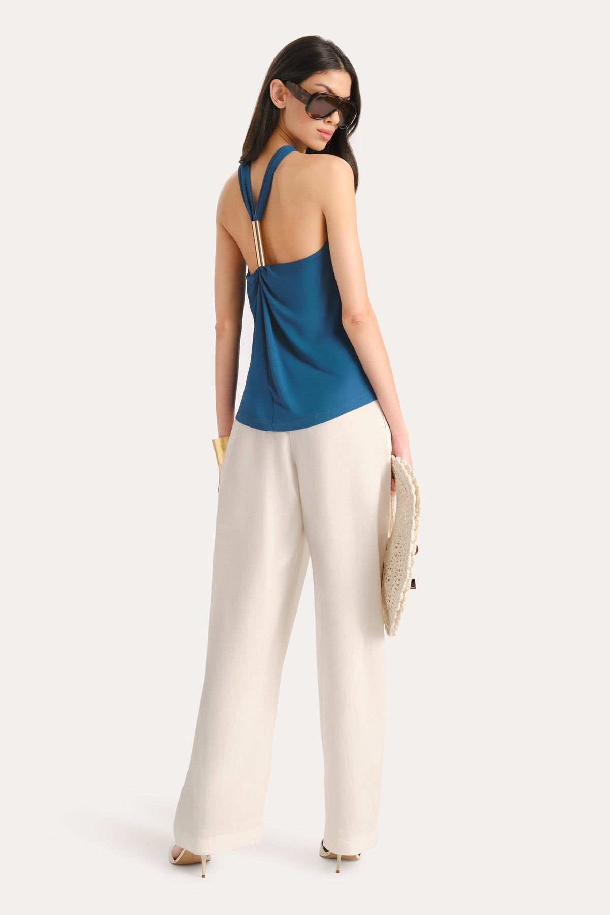 Elie Tahari Lila Halterneck Top