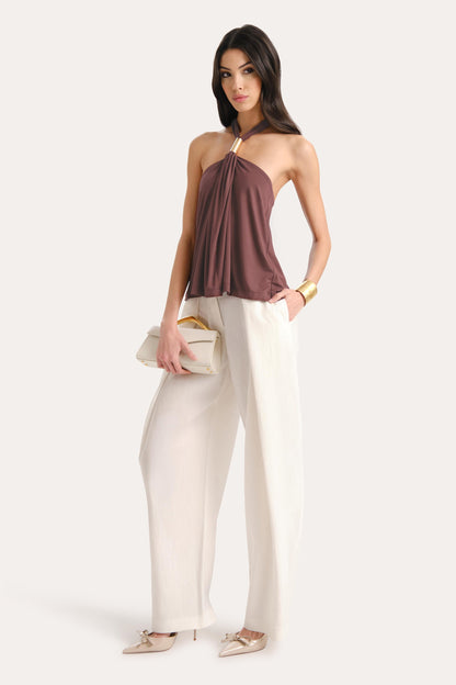 Elie Tahari Lila Halterneck Top