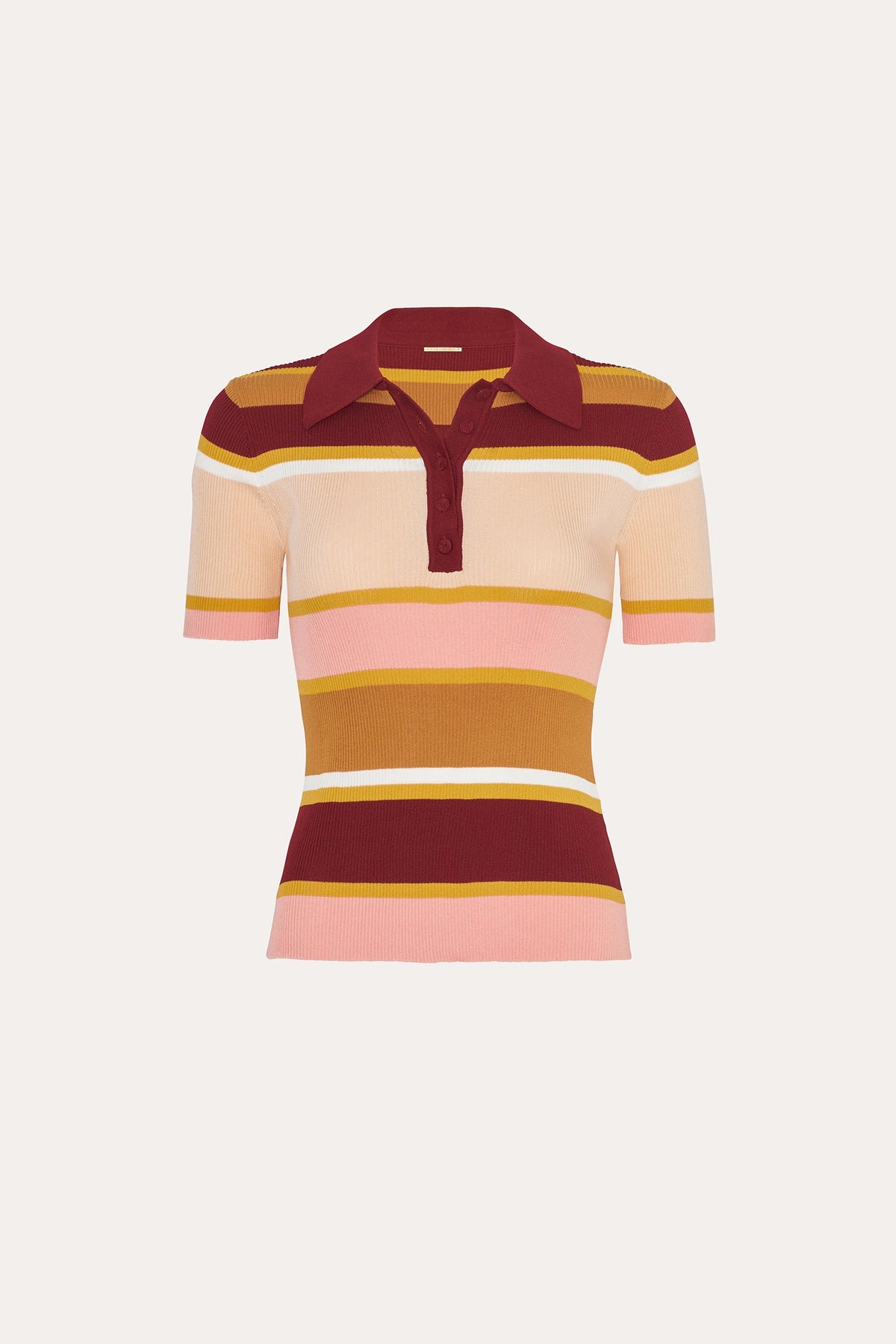 Elie Tahari Sylvie Striped Polo Shirt