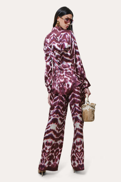 Elie Tahari Lila Ikat Silk Button Down