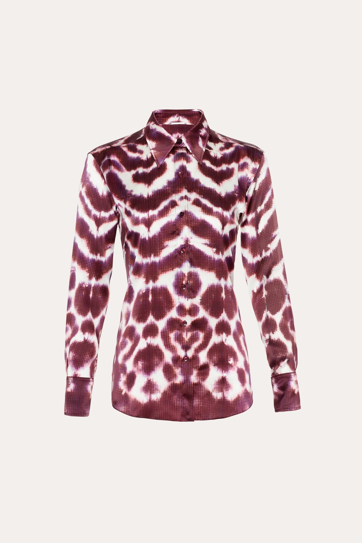 Elie Tahari Lila Ikat Silk Button Down