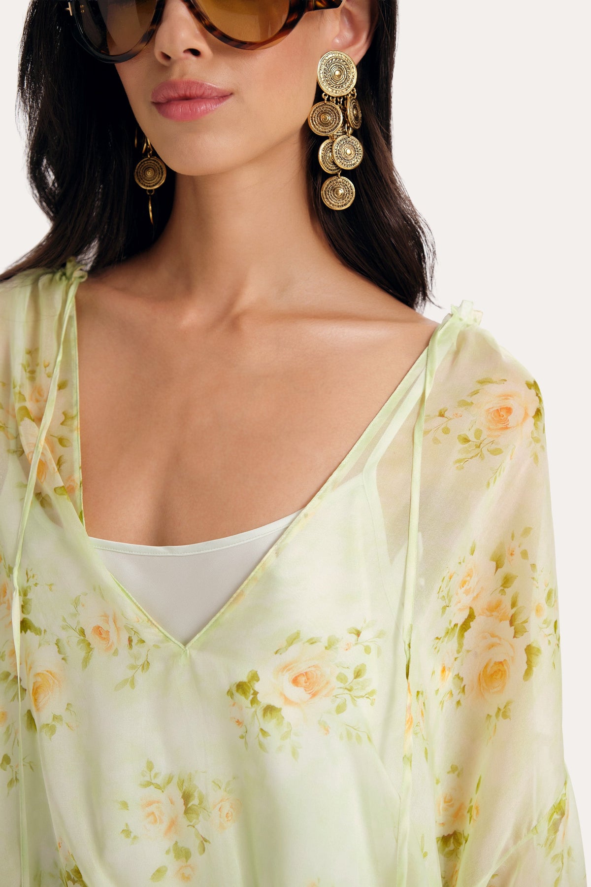 Elie Tahari Messa Silk Chiffon Blouse