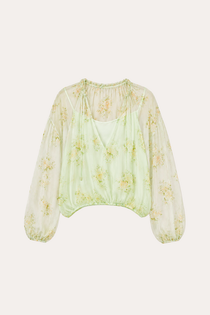 Elie Tahari Messa Silk Chiffon Blouse