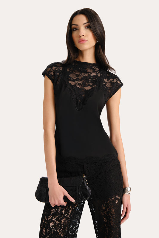 Elie Tahari Elara Lace Top