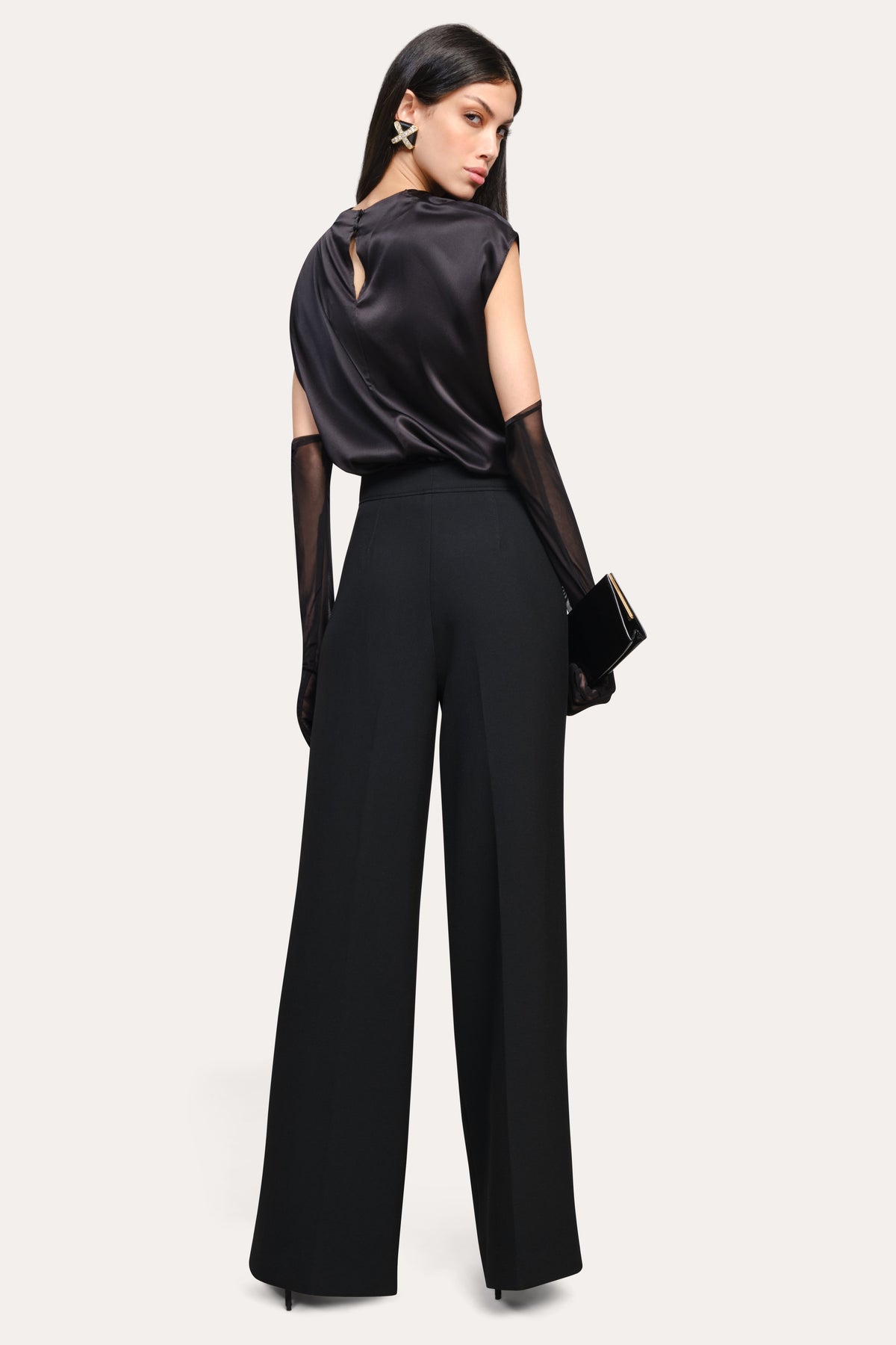 Elie Tahari Diane Silk Draped Blouse