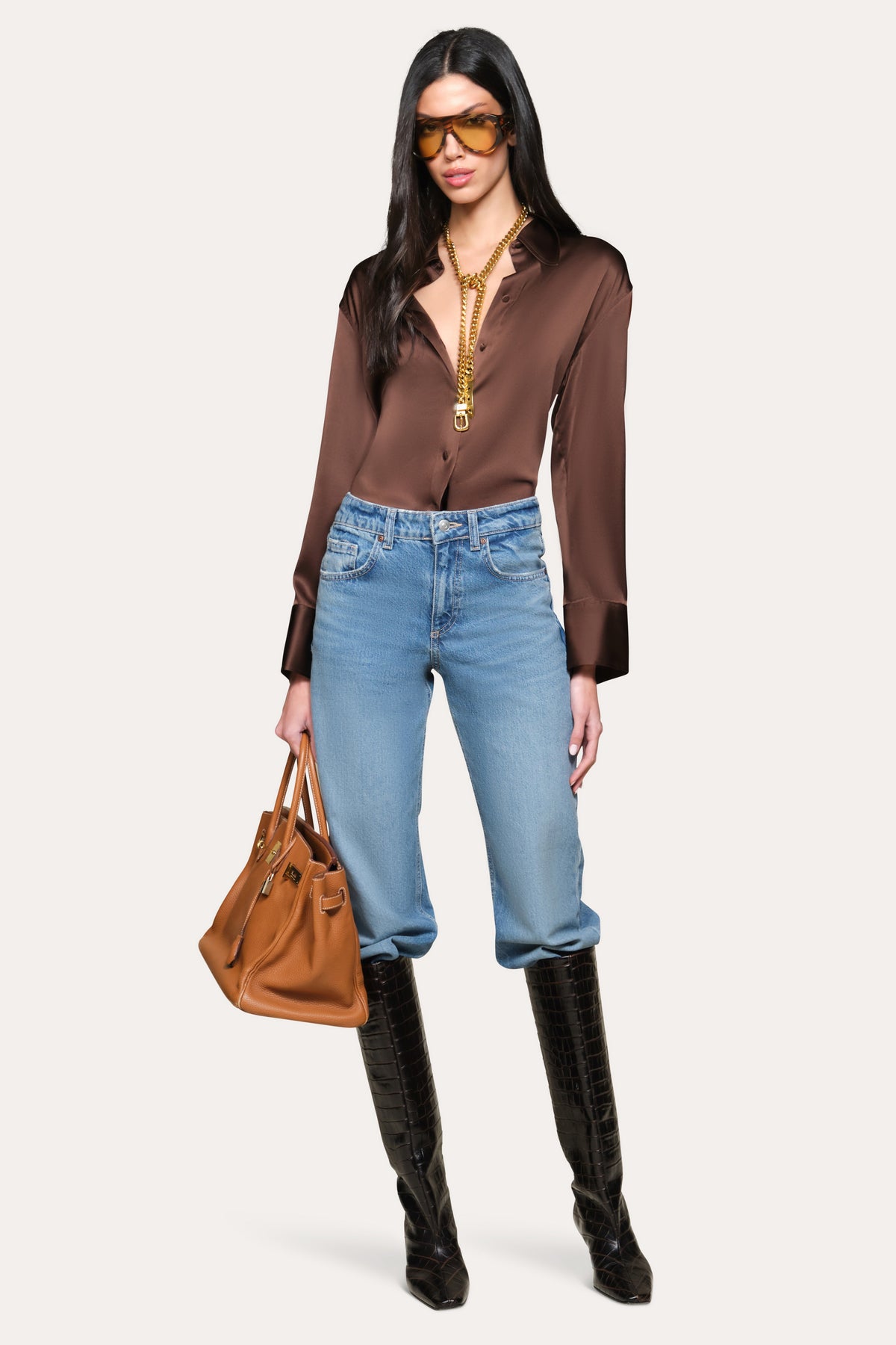 Elie Tahari Silk Button Down