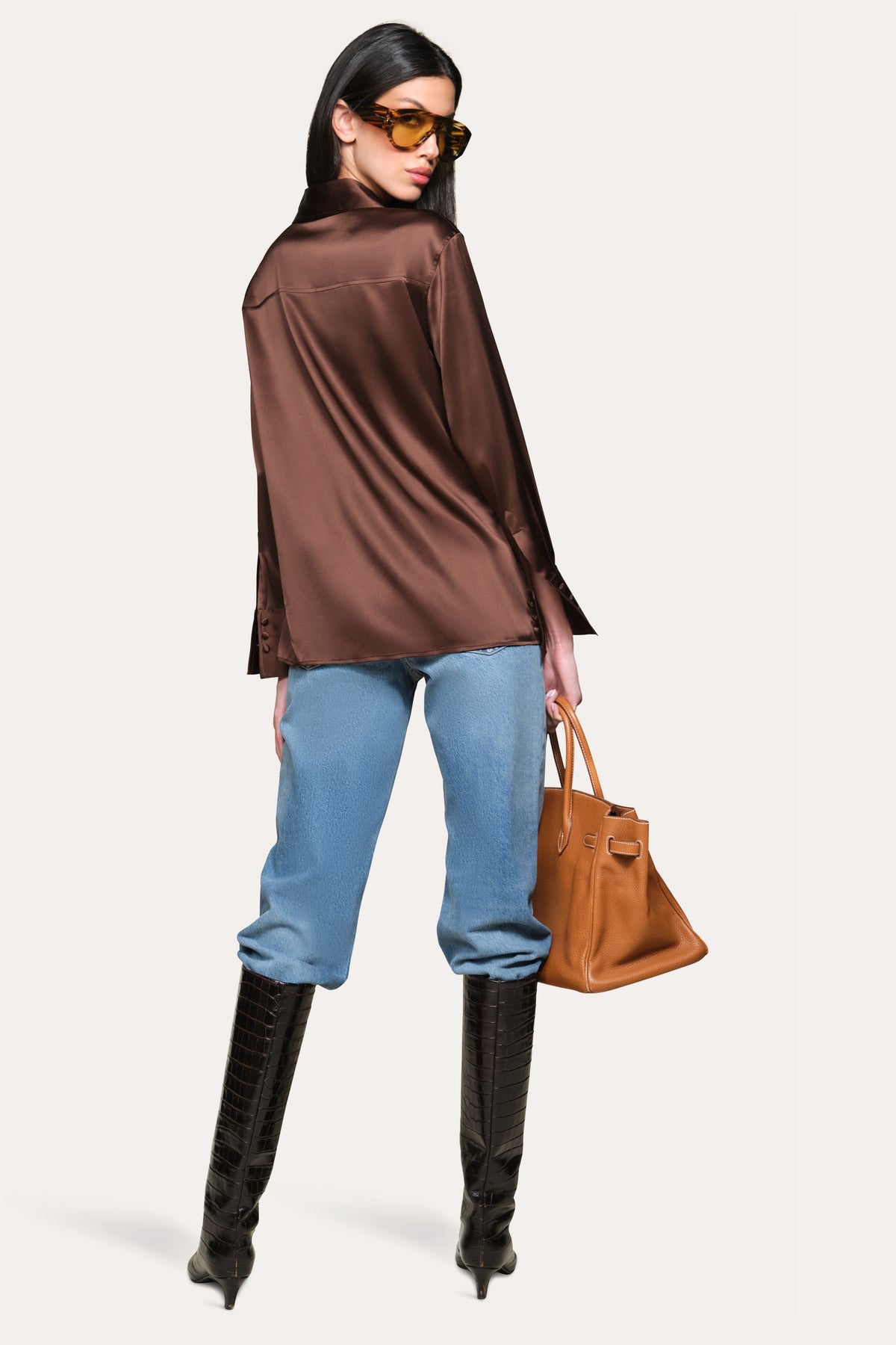 Elie Tahari Silk Button Down