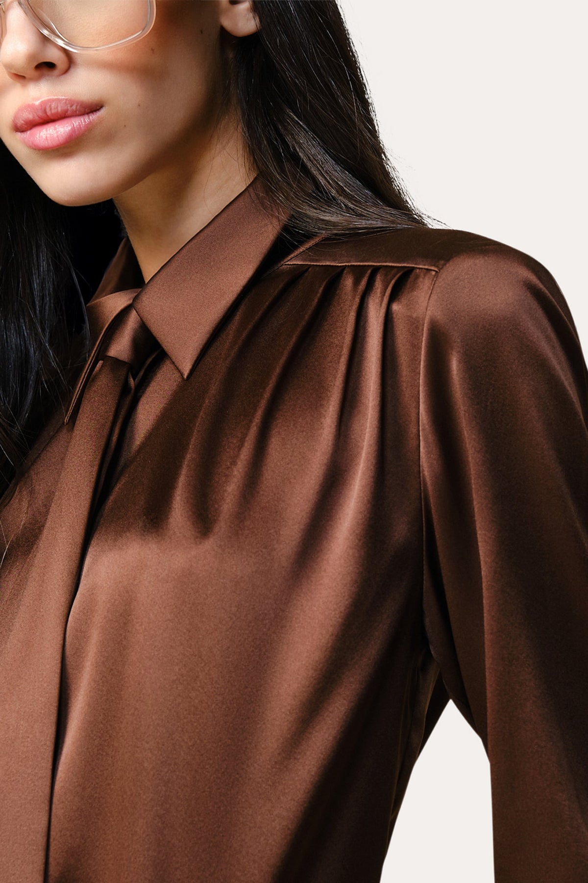Elie Tahari Silk Tie Button Down