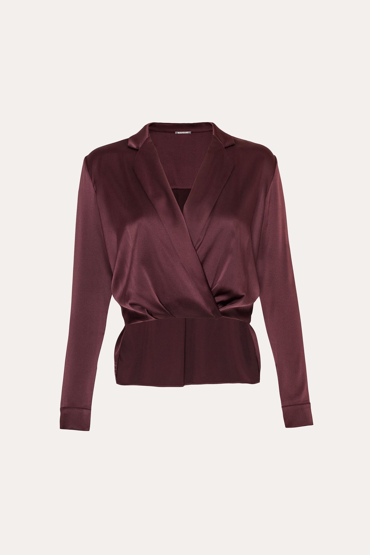 Elie Tahari Violette Silk Satin Blouse
