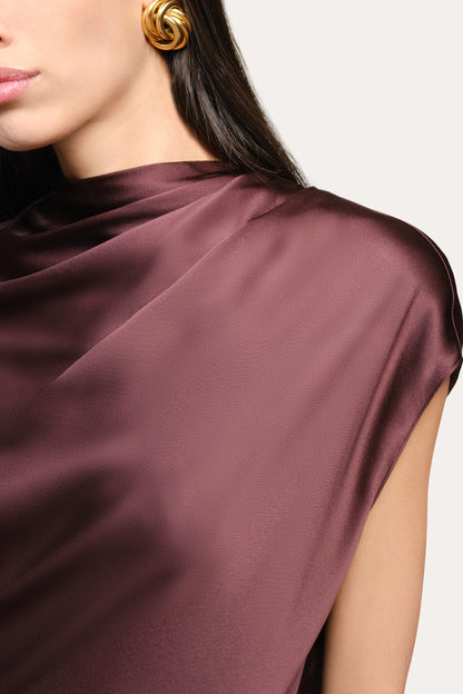 Elie Tahari Diane Silk Draped Blouse