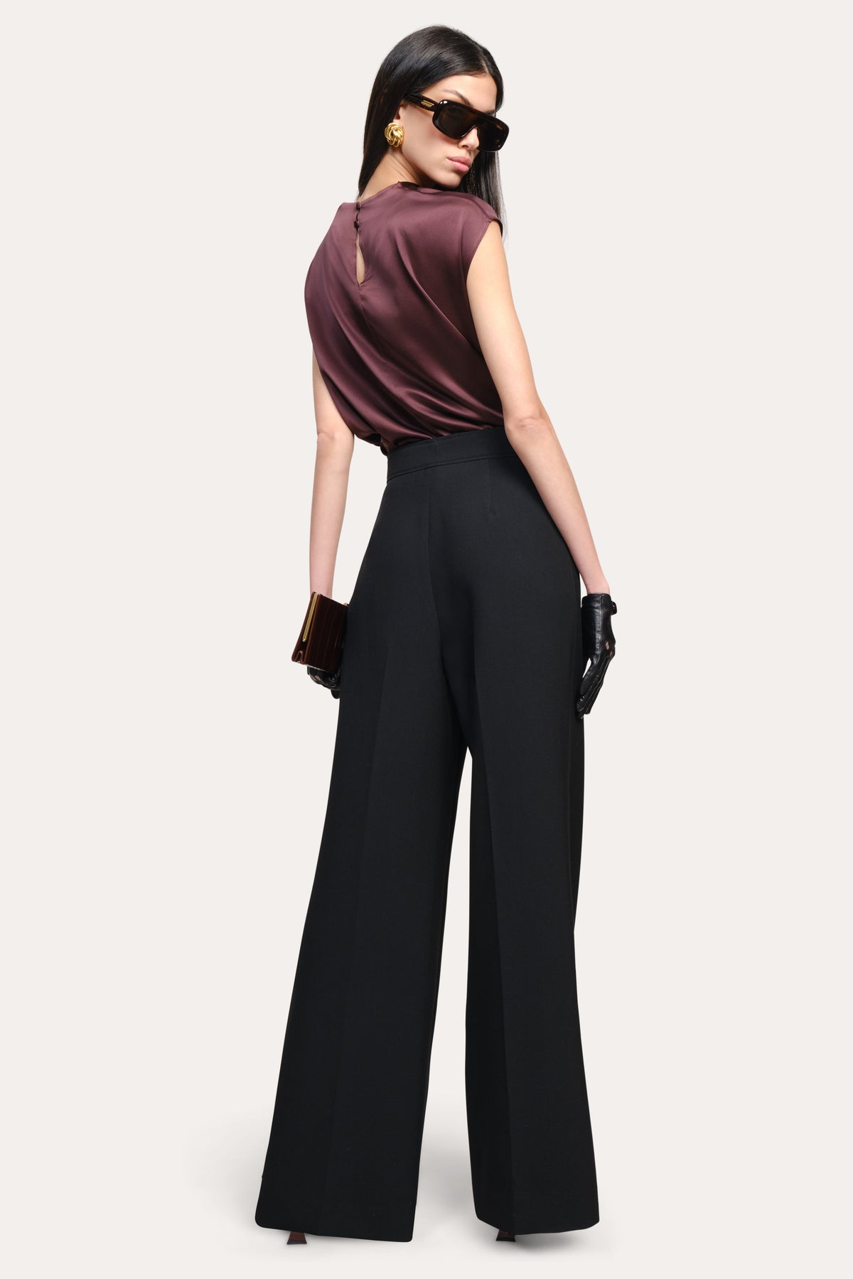 Elie Tahari Diane Silk Draped Blouse