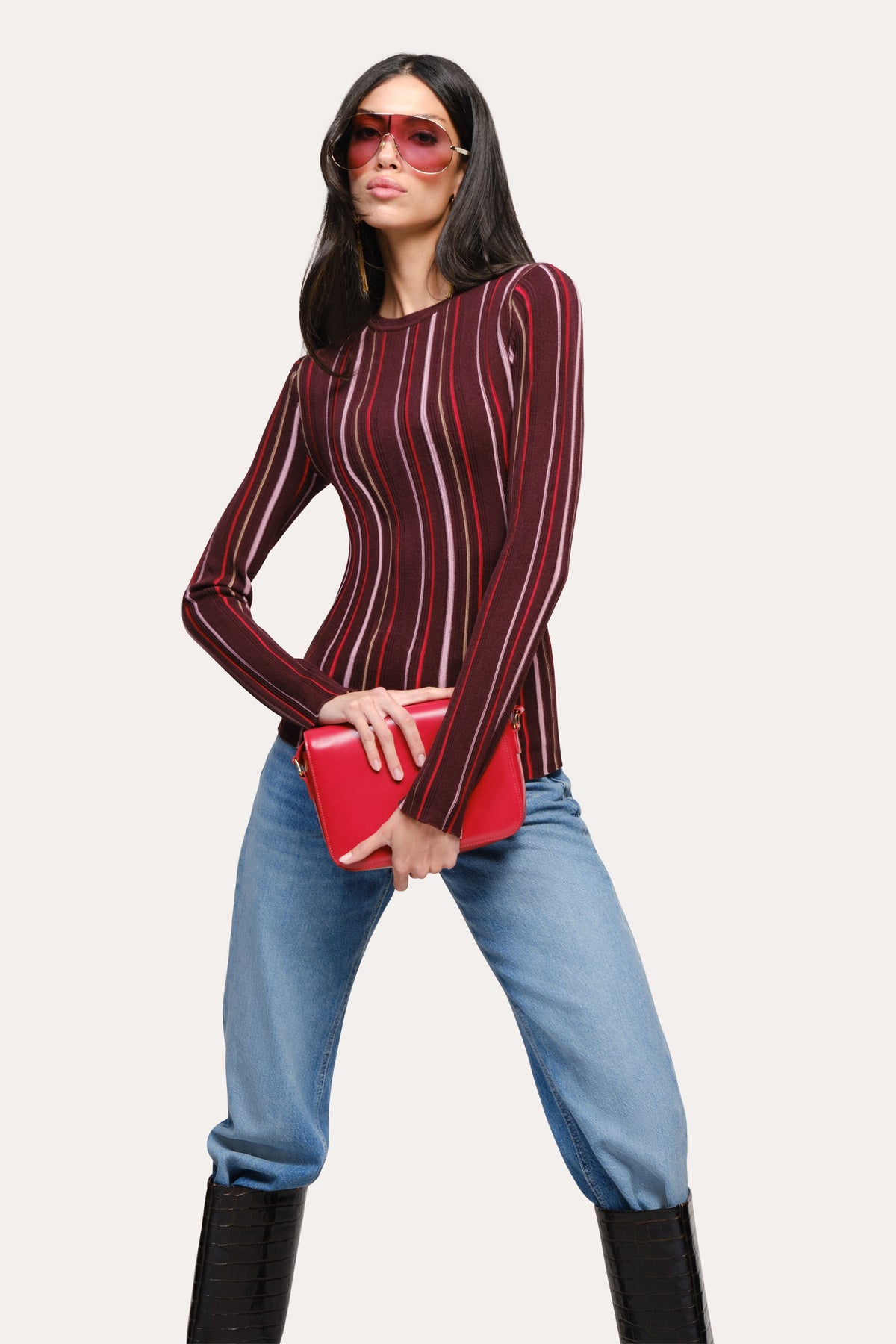 Elie Tahari Lucia Silk Wool Top