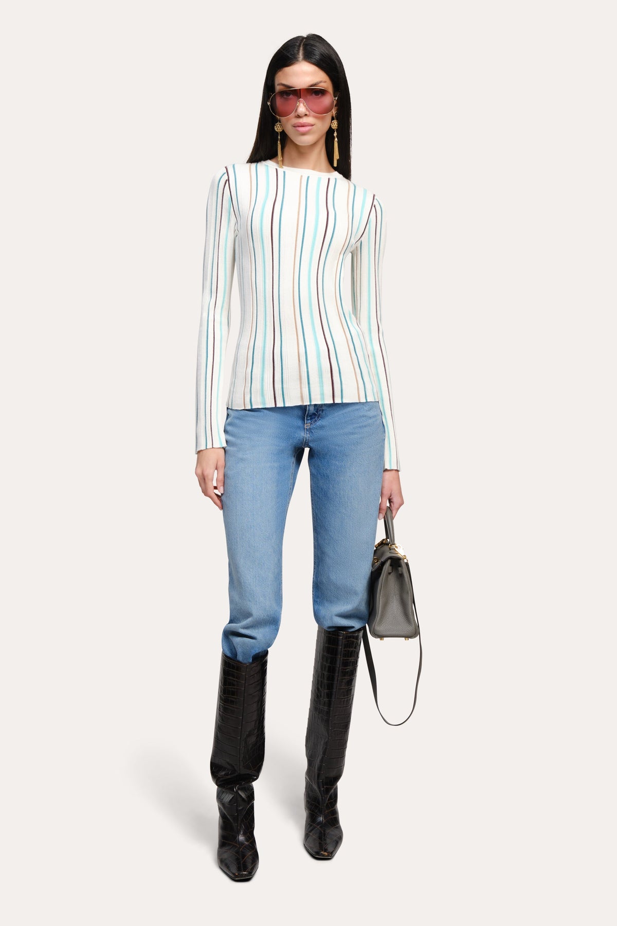 Elie Tahari Lucia Silk Wool Top