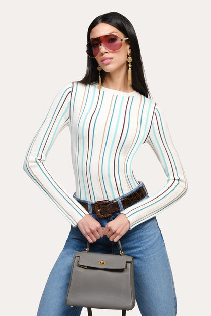 Elie Tahari Lucia Silk Wool Top