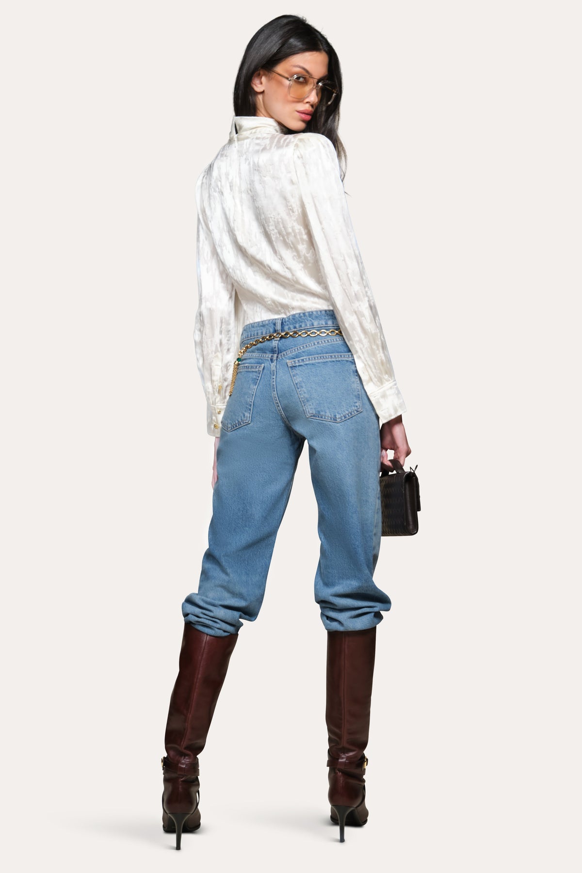 Elie Tahari Silk Jacquard Blouse