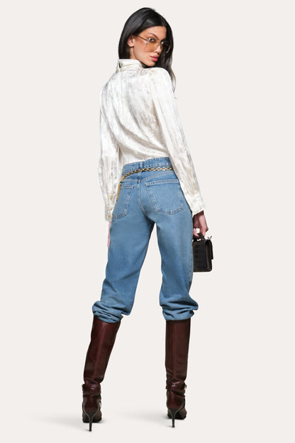 Elie Tahari Silk Jacquard Blouse