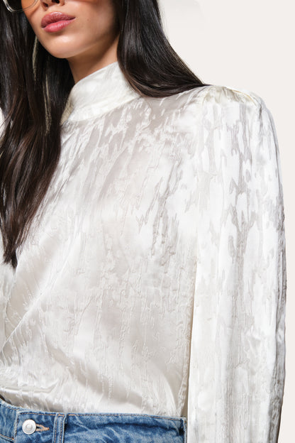 Elie Tahari Silk Jacquard Blouse