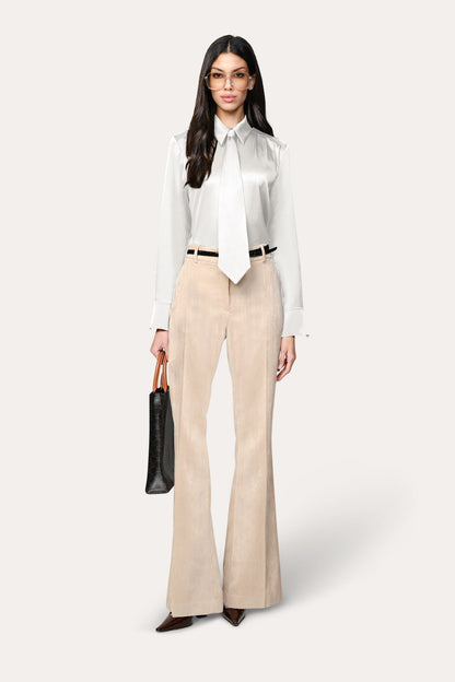 Elie Tahari Silk Tie Button Down
