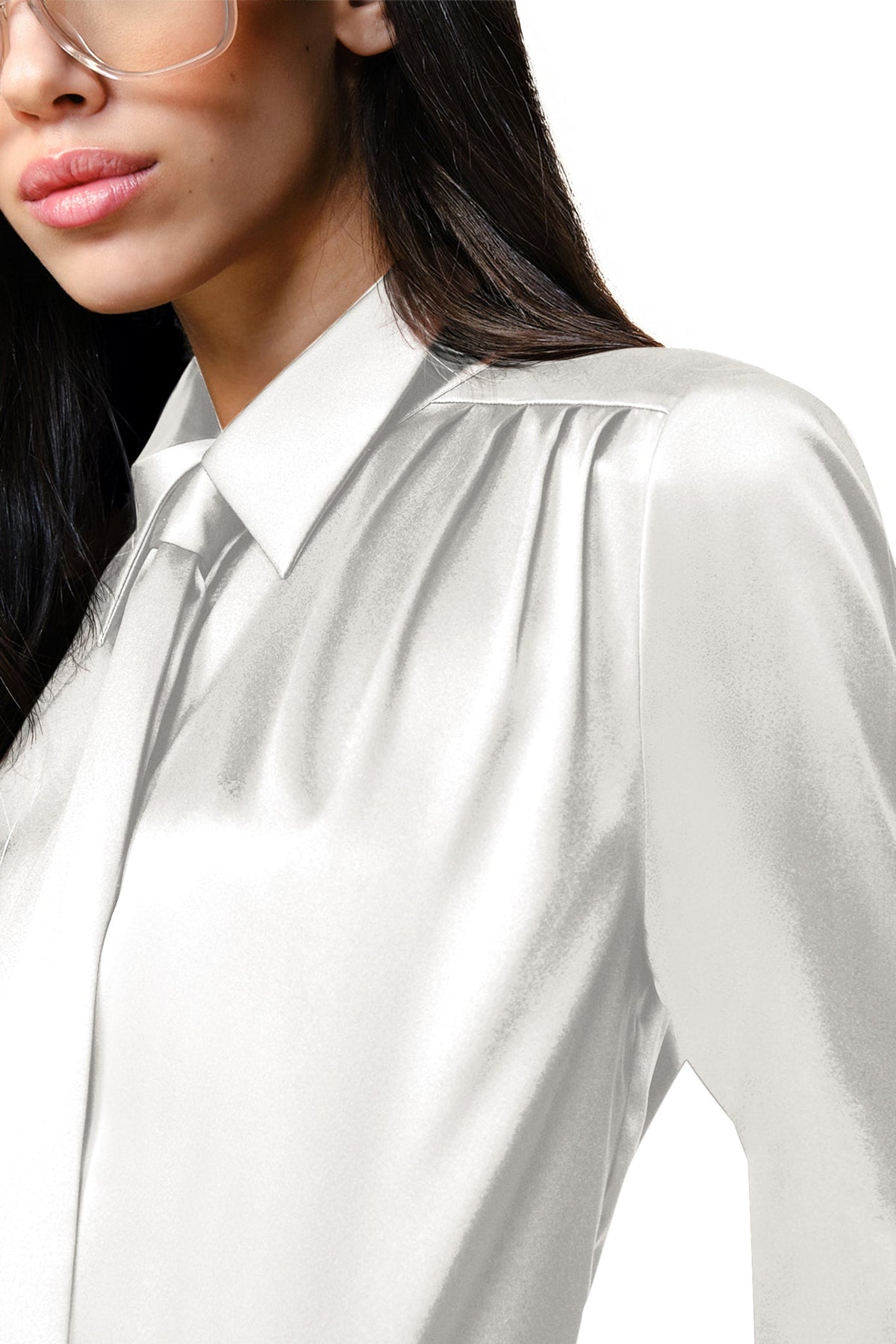 Elie Tahari Silk Tie Button Down