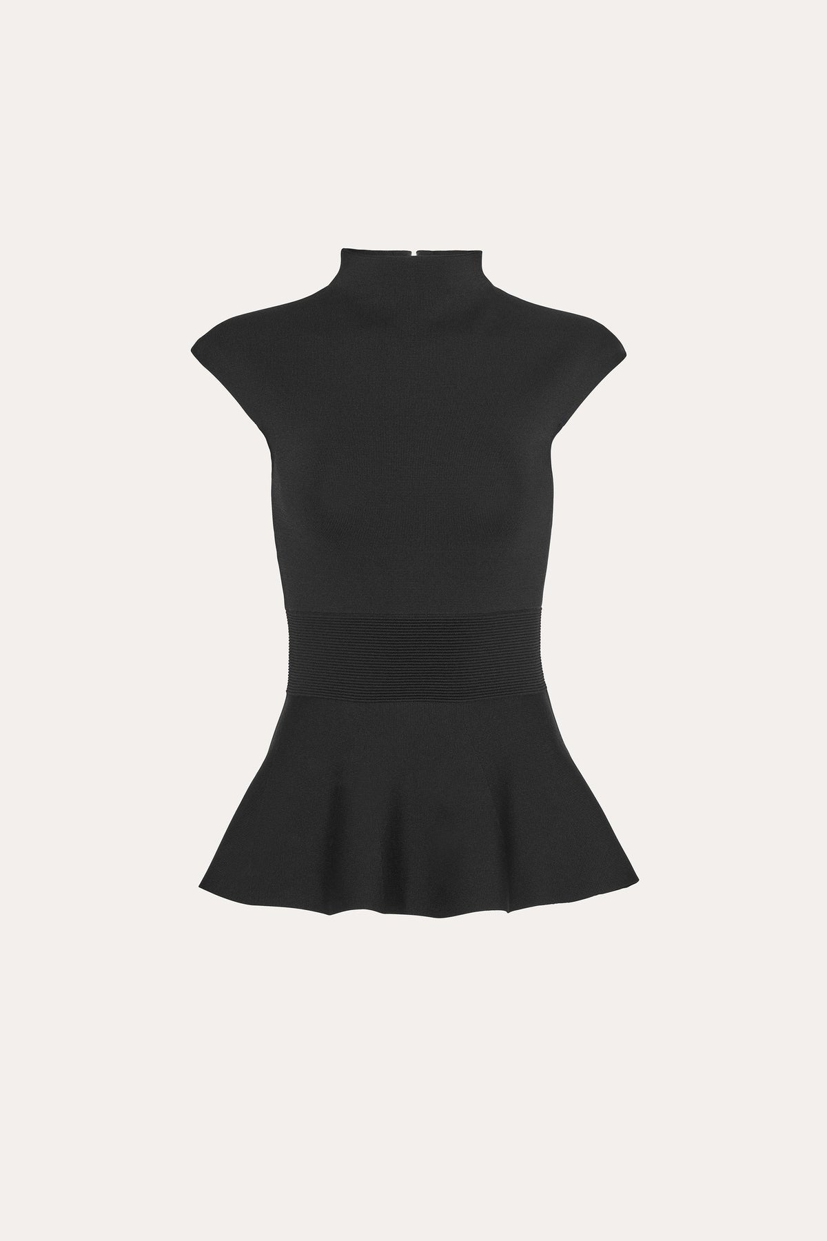Elie Tahari Siena Milano Sculpt Peplum Top