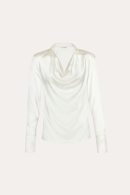Elie Tahari Silk Draped Top