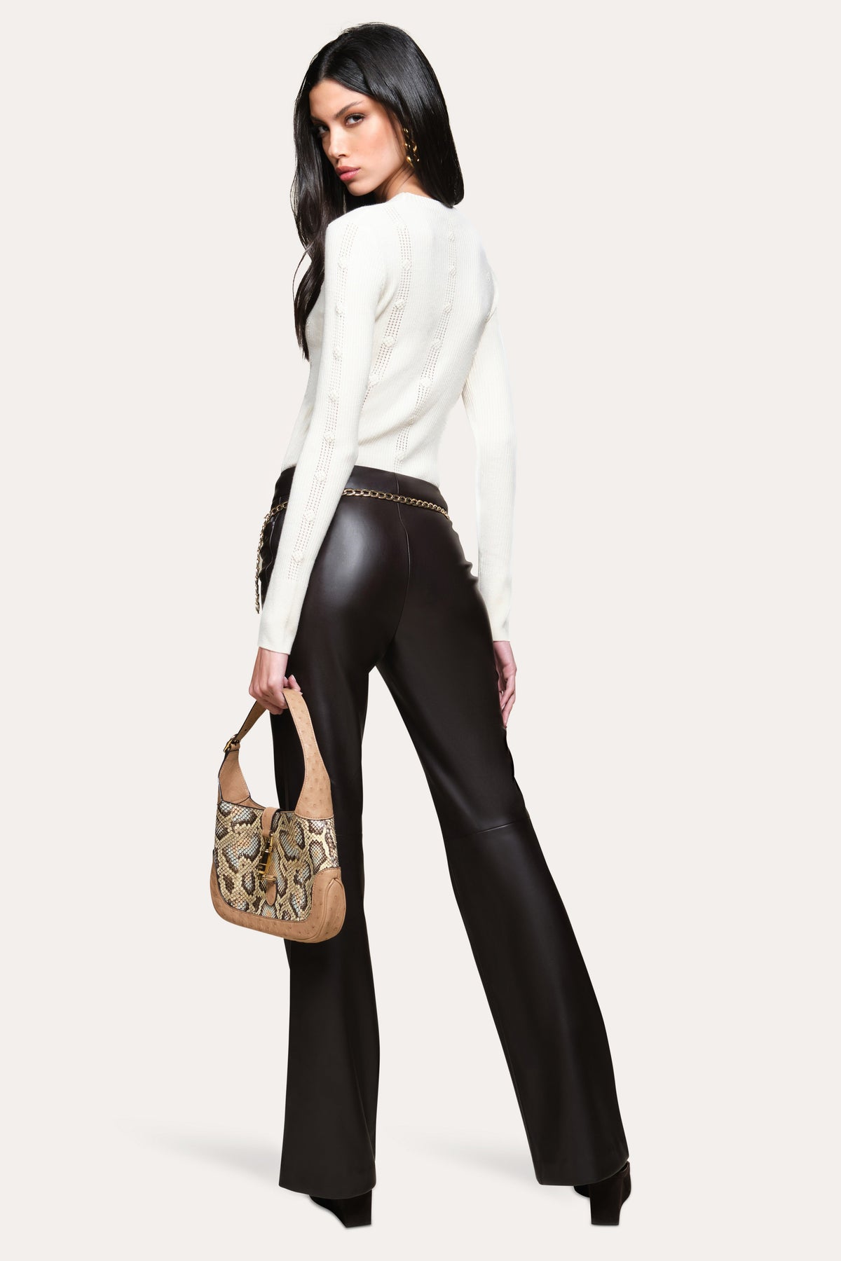 Elie Tahari Silk Pointelle Sweater