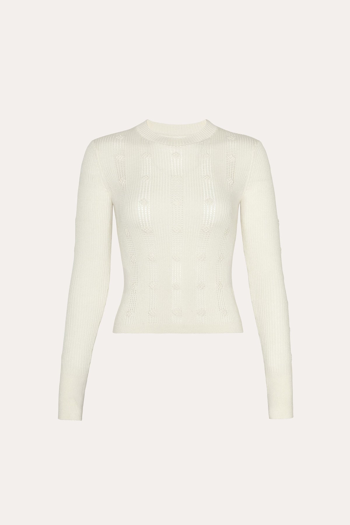 Elie Tahari Silk Pointelle Sweater