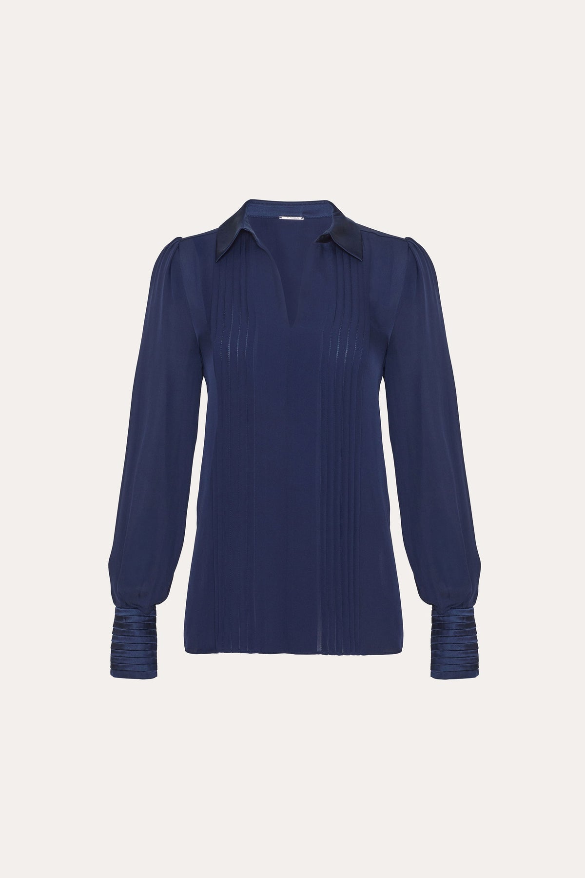 Elie Tahari Silk Pintuck Shirt