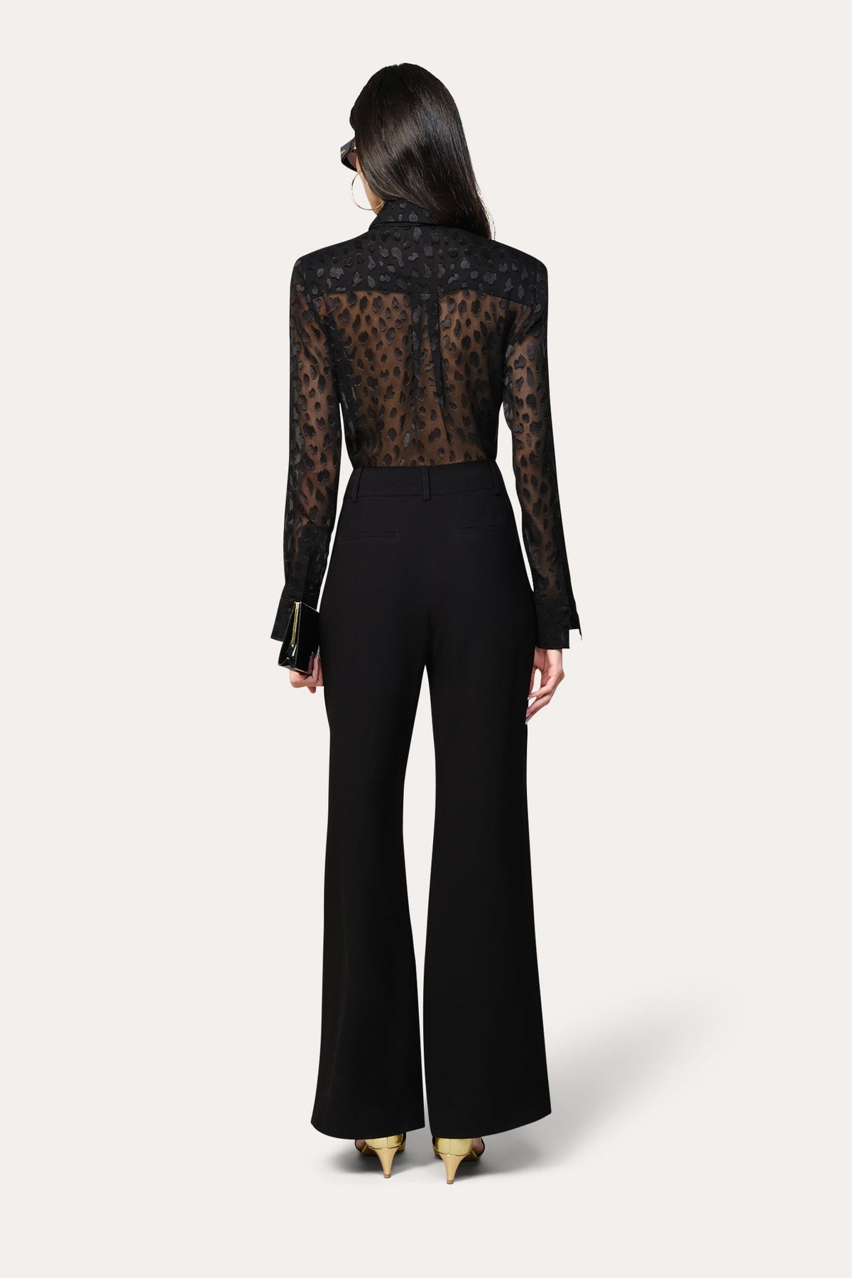 Elie Tahari Burnout Tie Button Down