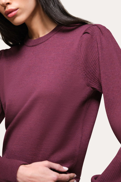 Elie Tahari Wool Blouson Sweater
