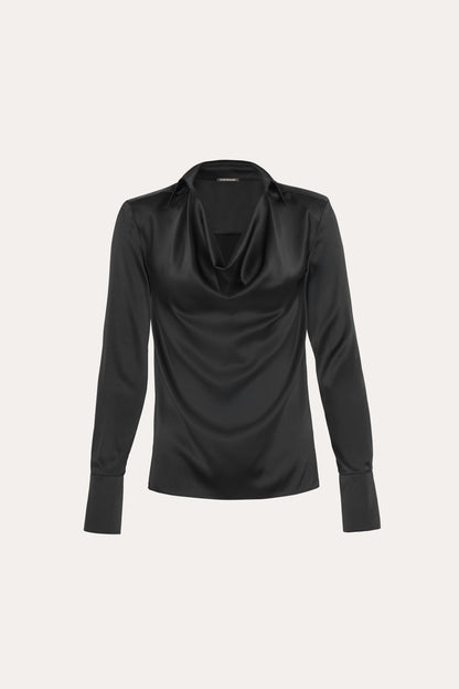 Elie Tahari Silk Draped Top