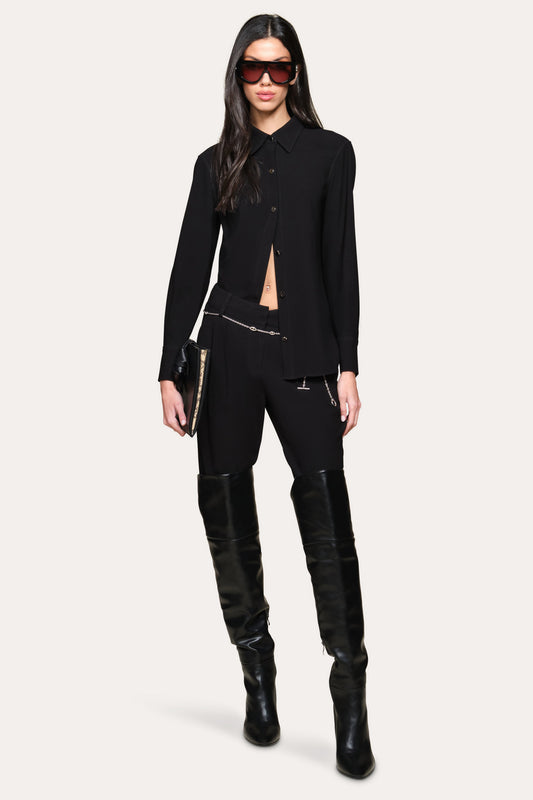 Elie Tahari Japanese Crepe Button Down